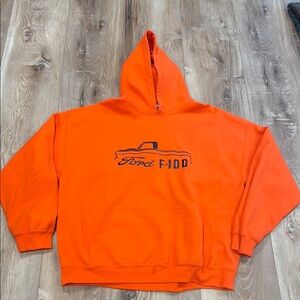 Orange Ford F100 hoodie